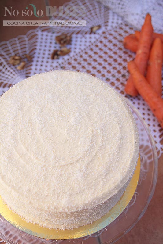 No solo dulces - Tarta de zanahoria - Carrot cake