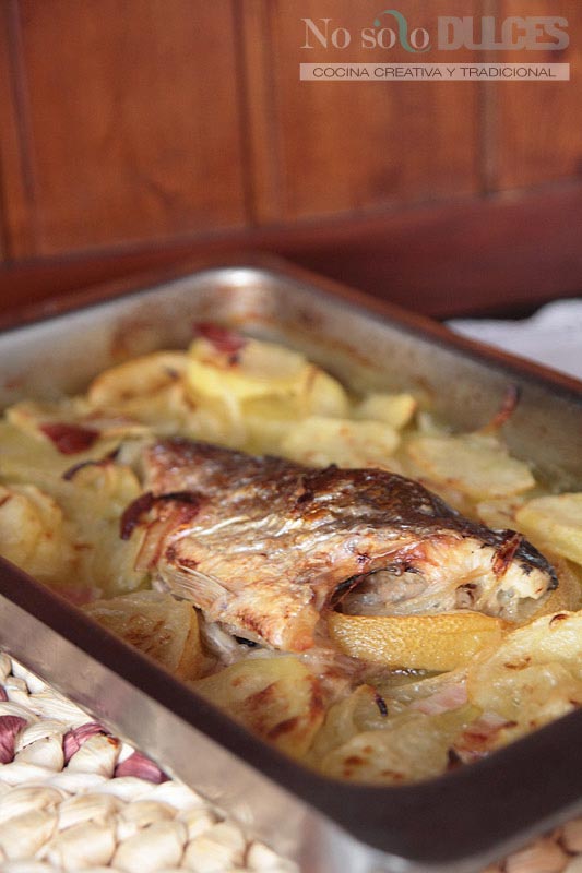 No solo dulces pescado horno patatas dieta perfecta