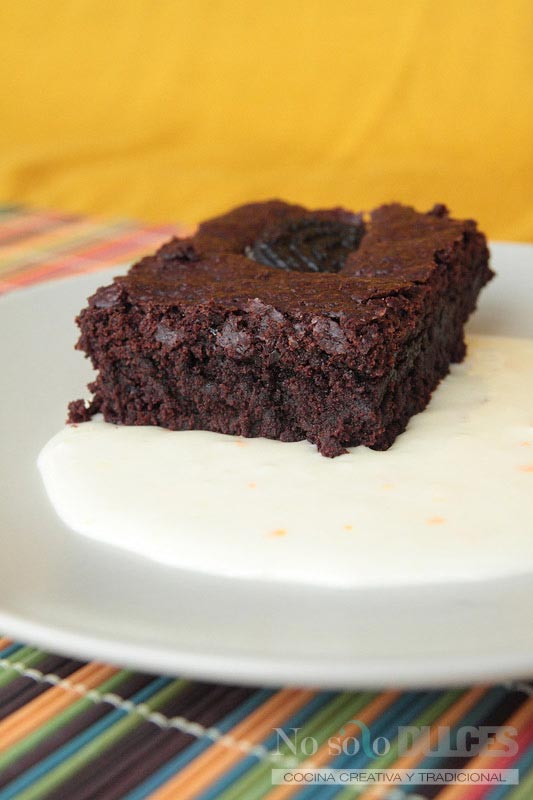 No solo dulces - Brownie super chocolateado con galletas Oreo