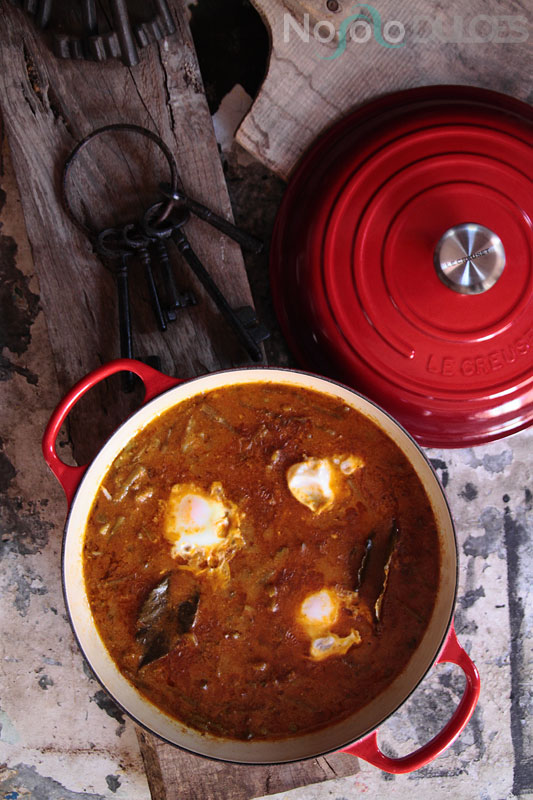 Receta tradicional andaluza de tagarninas esparragadas con huevo