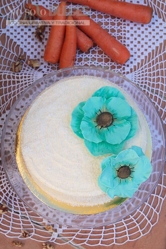 No solo dulces – Tarta de zanahoria – Carrot cake
