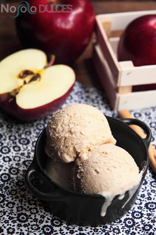 No solo dulces – Helado de manzana, canela y jengibre