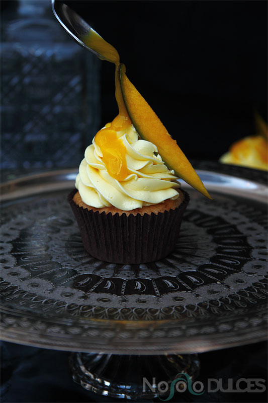 No solo dulces – Cupcakes de mango natural y vainilla
