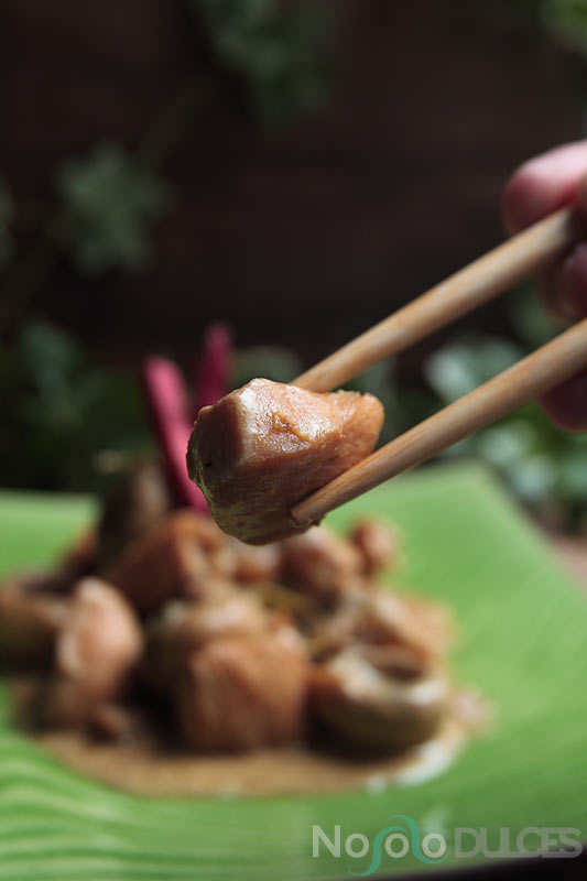 No solo dulces – Strogonoff pollo estilo asiatico