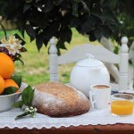 Pan integral de naranja para el desayuno