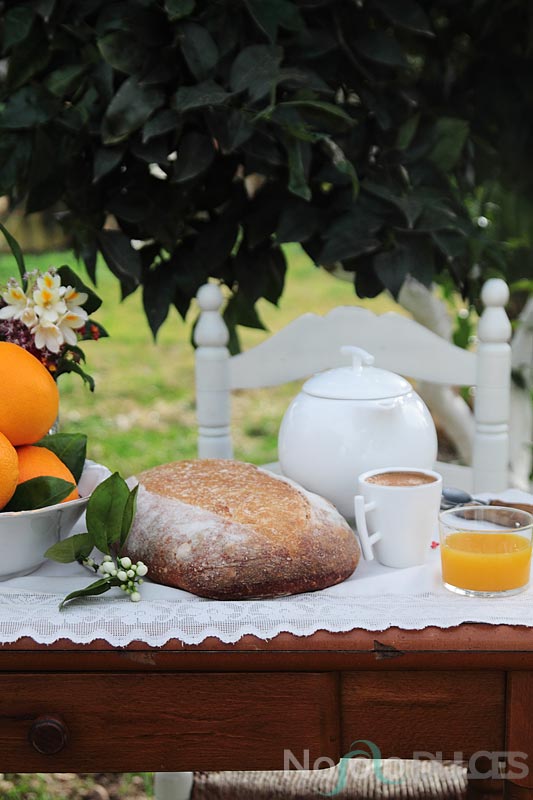 Pan integral de naranja para desayunos